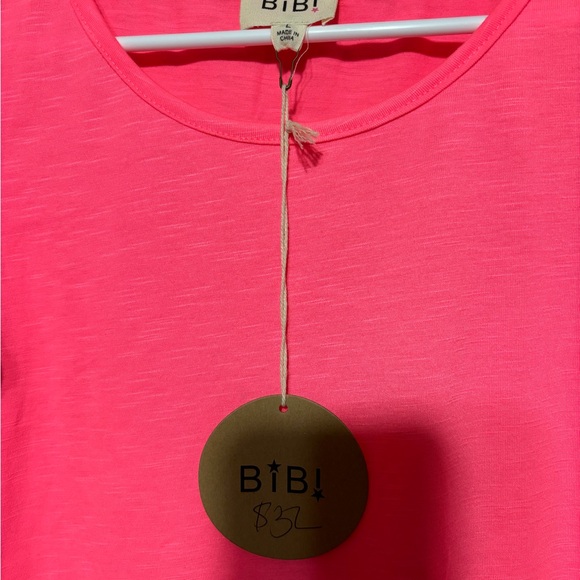 BiBi Pink Ruffle Sleeve Tee - Picture 3 of 3